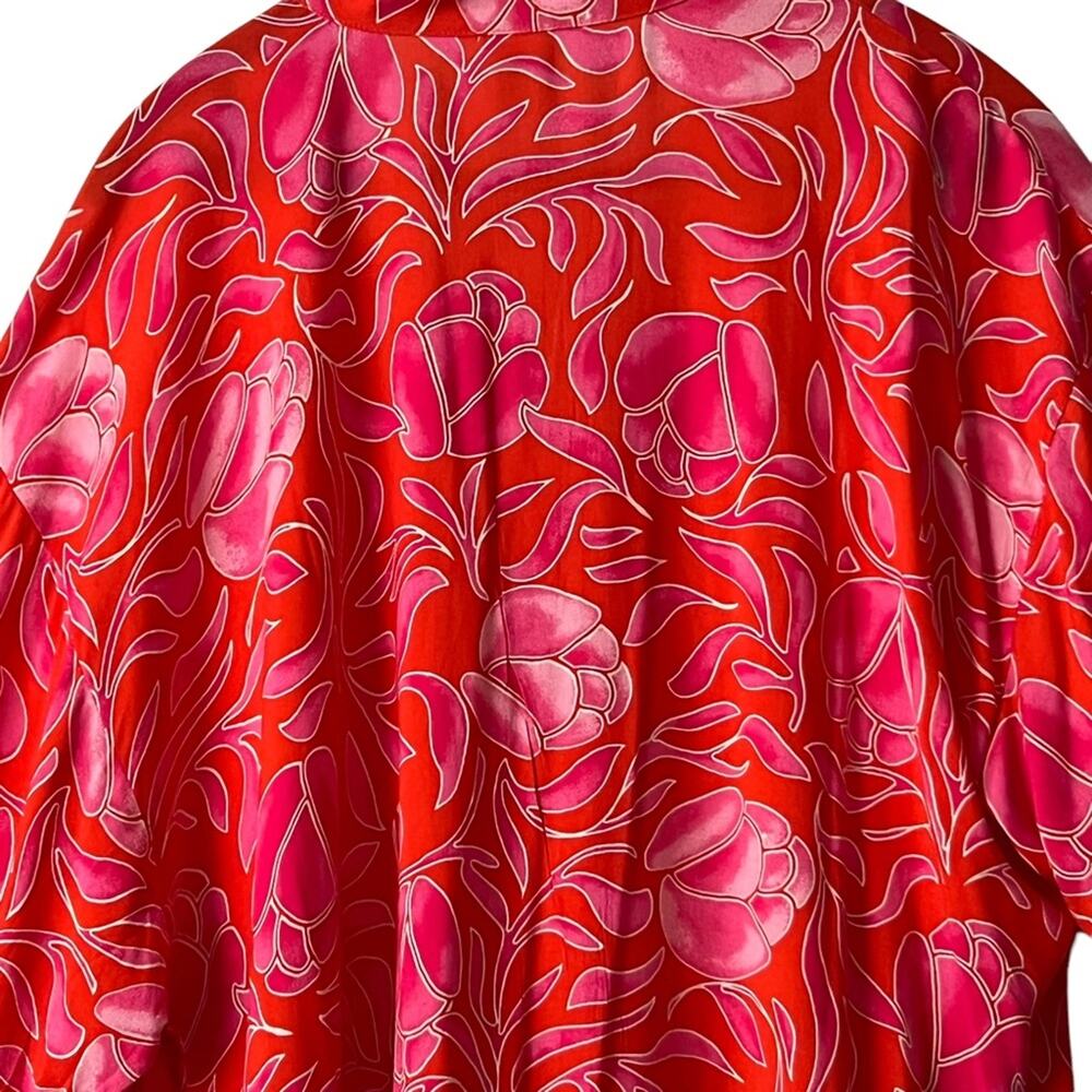 Natori Tulip Floral Print Tunic Beach Cover Up Dress Size XL - Picture 6 of 12